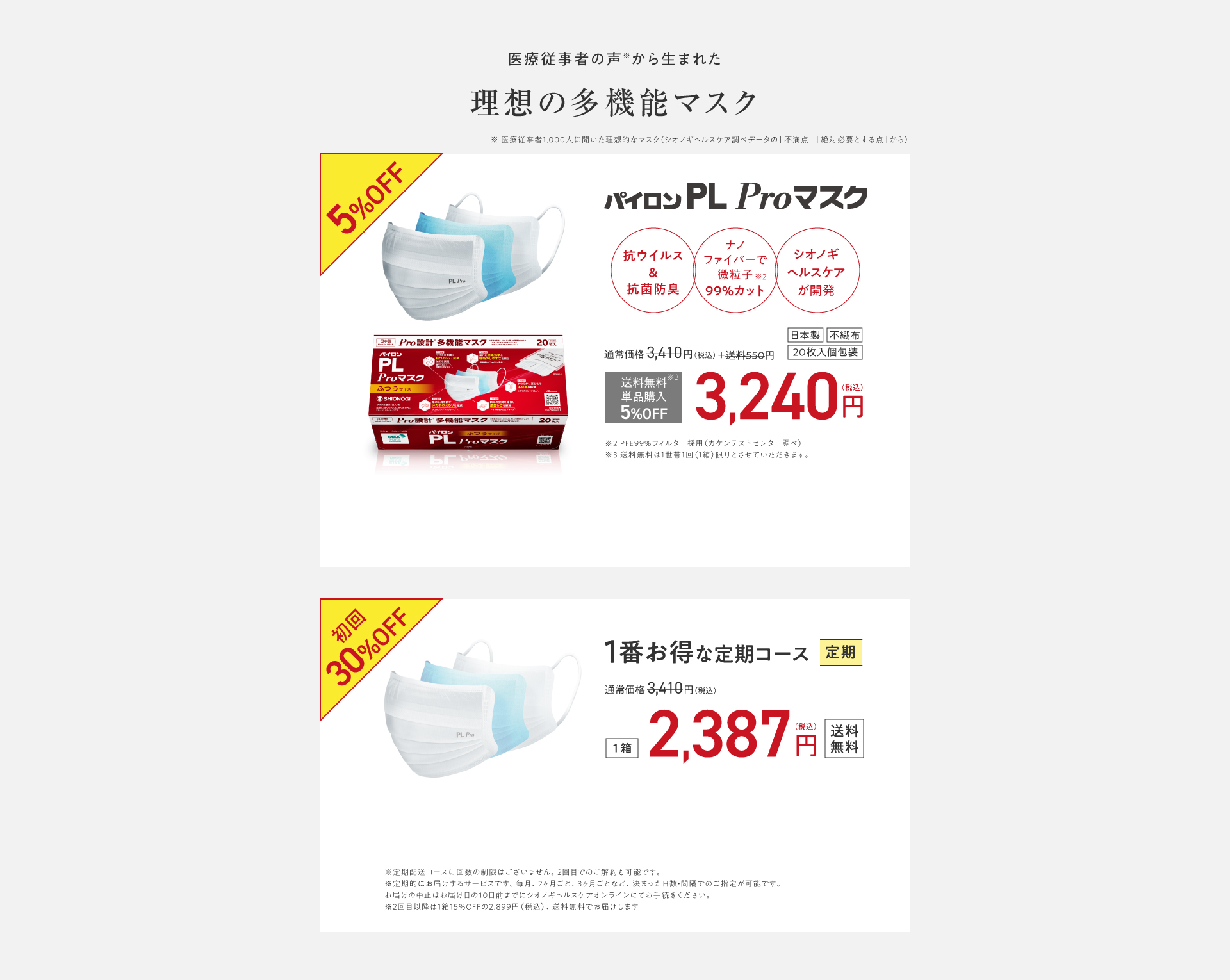 理想の多機能マスク