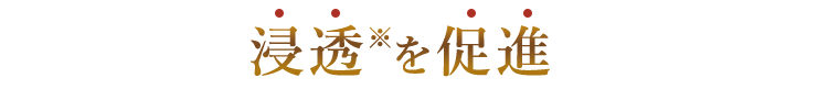 浸透を促進